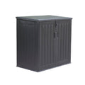 Coffre de rangement extérieur en résine - Protection des objets de jardin - 80 x 55 x 65