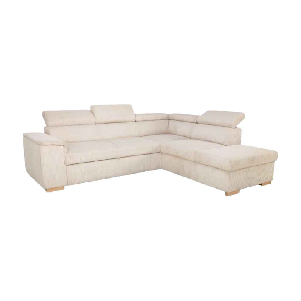 Canapé d'angle en tissu pour salon - 250 x 200 x 90